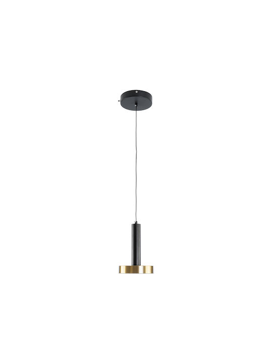 GloboStar ZANE Black LED Pendant Ceiling Light with Warm to Cool White Light 15x20x20cm