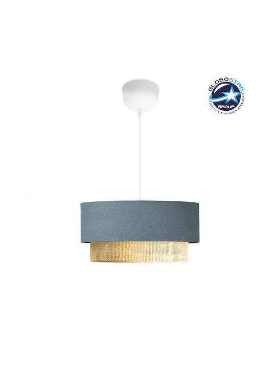 GloboStar Biggie Pendant Light Blue with Socket E27 30x30x70cm