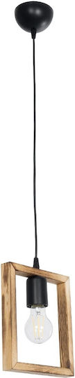 GloboStar Edison Pendant Light Beige with Socket E27 18.5x18.5x66cm