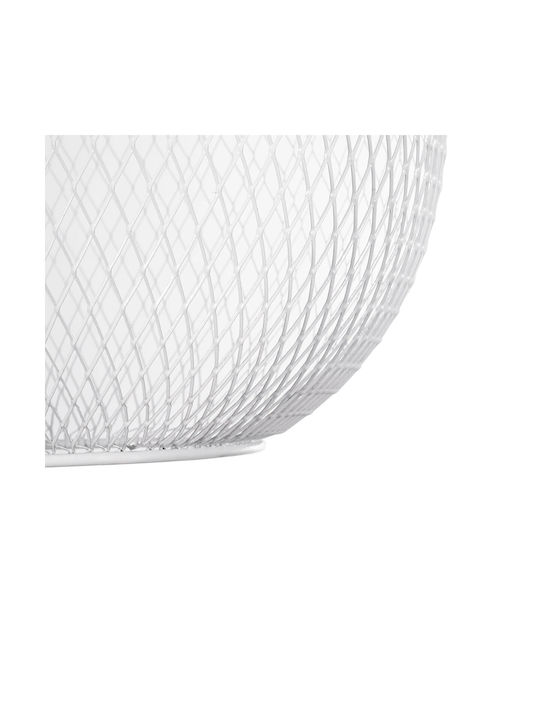 GloboStar Wire Pendant Light White Grid with Socket E27 29x29x90cm
