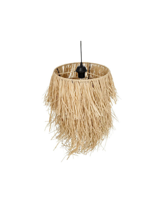 GloboStar Weg Hängelampe Beige Boho mit Fassung E27 30x30x90cm.