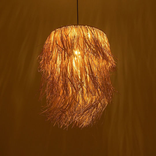 GloboStar Weg Pendant Light Beige Boho with Socket E27 30x30x90cm