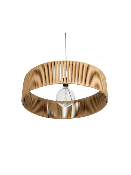GloboStar Rattan Lustră Bej Boem cu Dulie E27 55x55x90cm.