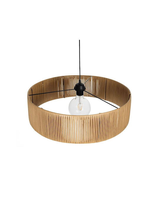 GloboStar Rattan Lustră Bej Boem cu Dulie E27 55x55x90cm.