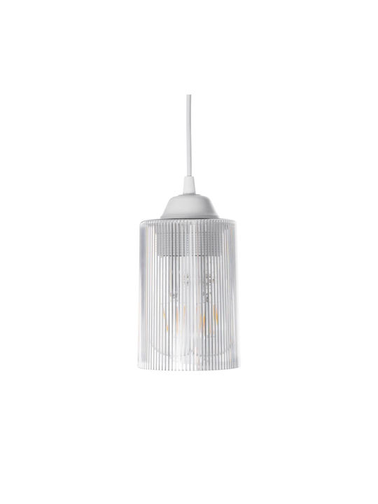 GloboStar Torus Pendant Light White Bell with Socket E27 10x10x77cm