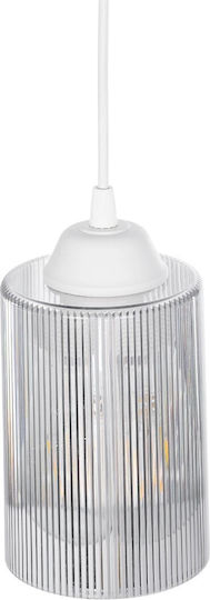 GloboStar Torus Pendant Light White Bell with Socket E27 10x10x77cm
