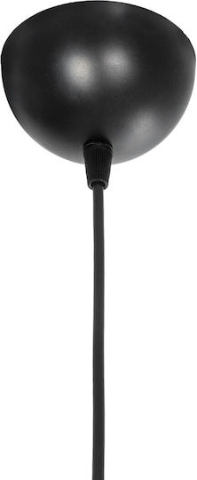 GloboStar Belfry Pendant Light Black Bell with Socket E27 29.5x29.5x90cm