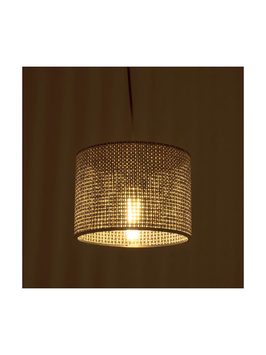 GloboStar Clairie Pendant Light Brown with Socket E27 22x22x93cm