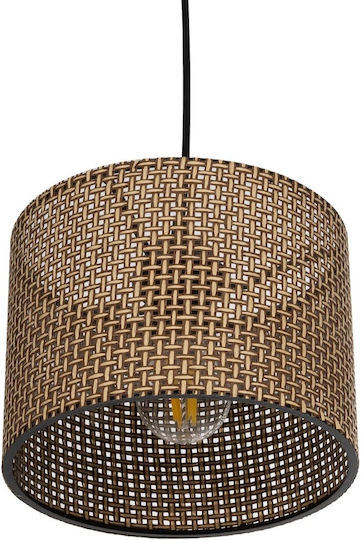 GloboStar Clairie Pendant Light Brown with Socket E27 22x22x93cm