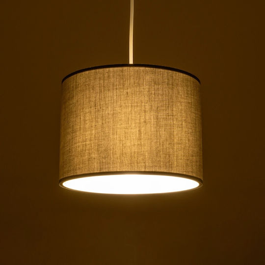 GloboStar Blaze Pendant Light Gray with Socket E27 22x22x90cm