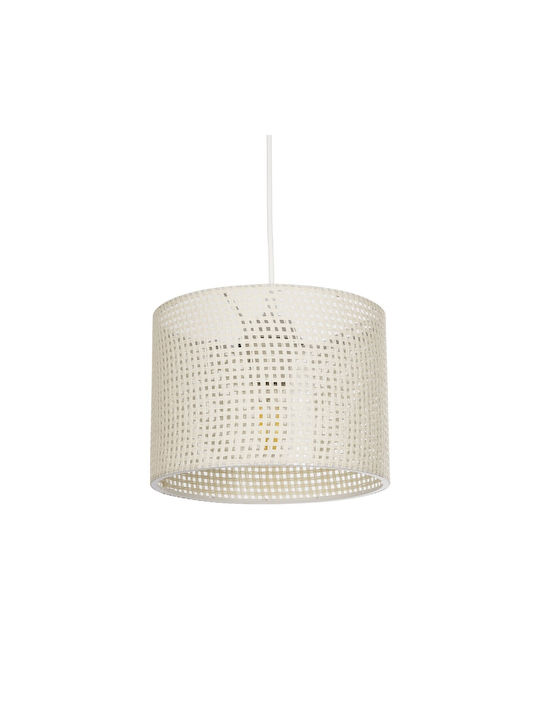 GloboStar Clairie Pendant Light White with Socket E27 22x22x93cm