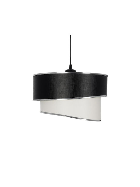 GloboStar Sonia Pendant Ceiling Light White/Black with E27 Socket 30x30x24cm