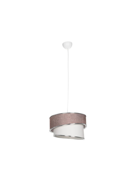 GloboStar Sonia Κρεμαστό Φωτιστικό Ροζ με Ντουί E27 30x30x90εκ.