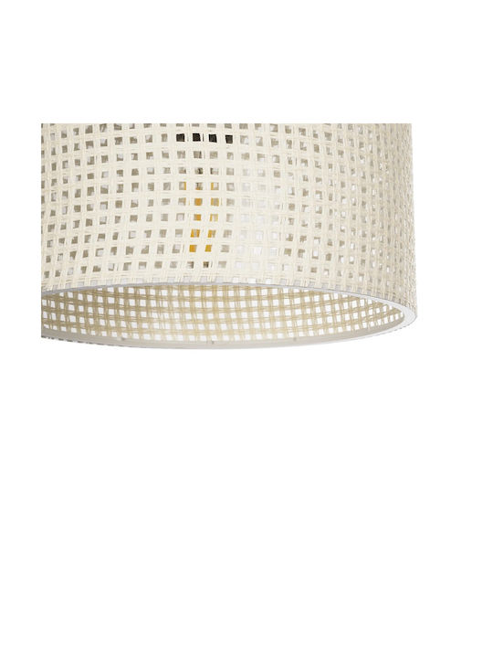 GloboStar Clairie Pendant Light White with Socket E27 22x22x93cm