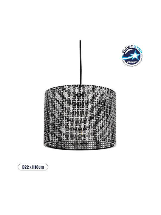 GloboStar Clairie Pendant Light Gray with Socket E27 22x22x93cm