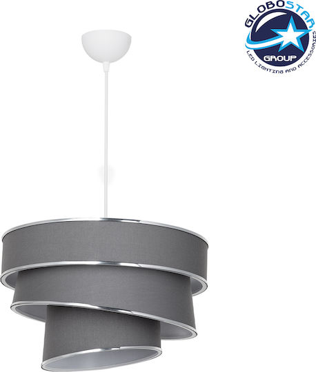 GloboStar Siera Lustră Gri cu Dulie E27 38x38x95cm.