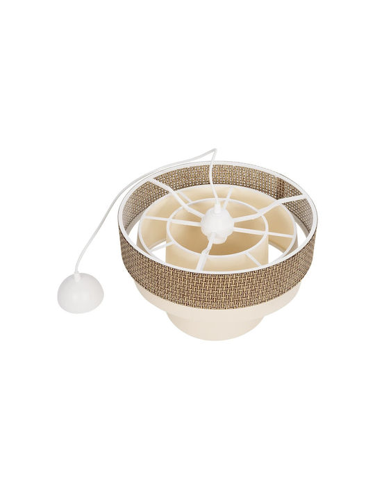 GloboStar Siera Pendant Light Brown with Socket E27 38x38x95cm