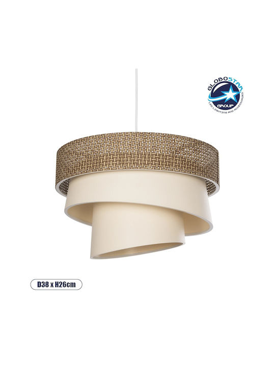 GloboStar Siera Pendant Light Brown with Socket E27 38x38x95cm