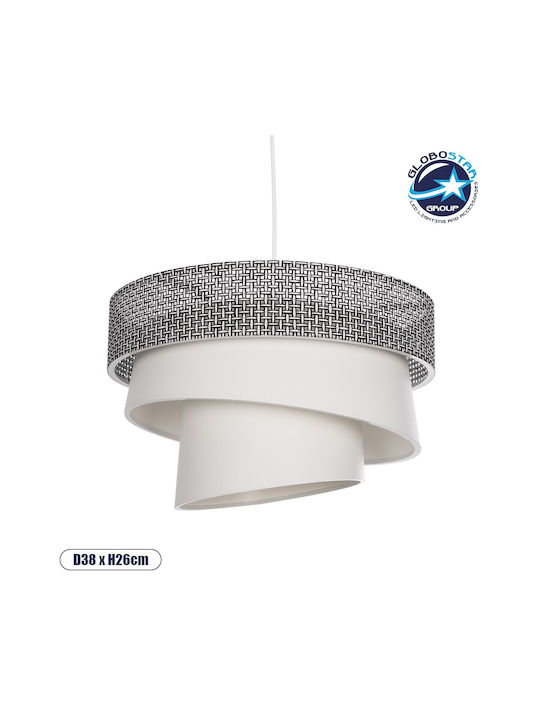 GloboStar Siera Pendant Light Gray with Socket E27 38x38x95cm