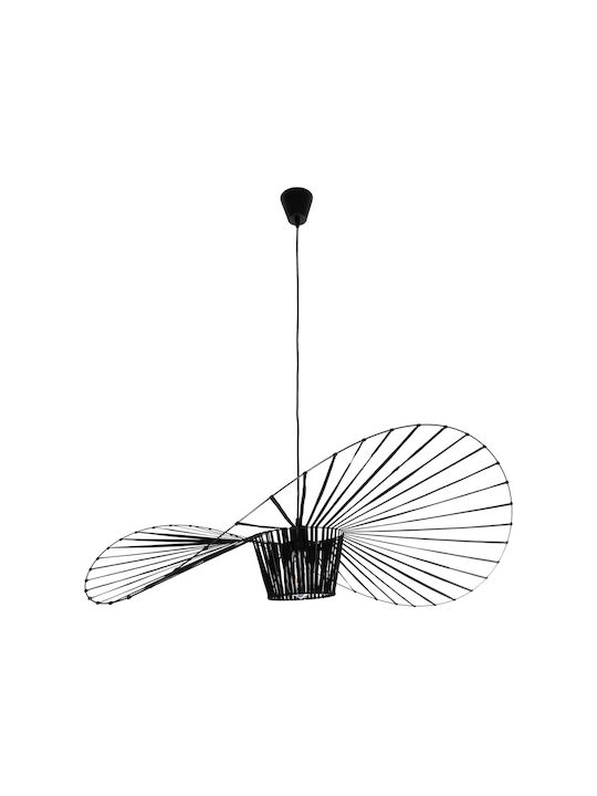 GloboStar Widow Pendant Light Black Grid with Socket E27 98x96x30cm