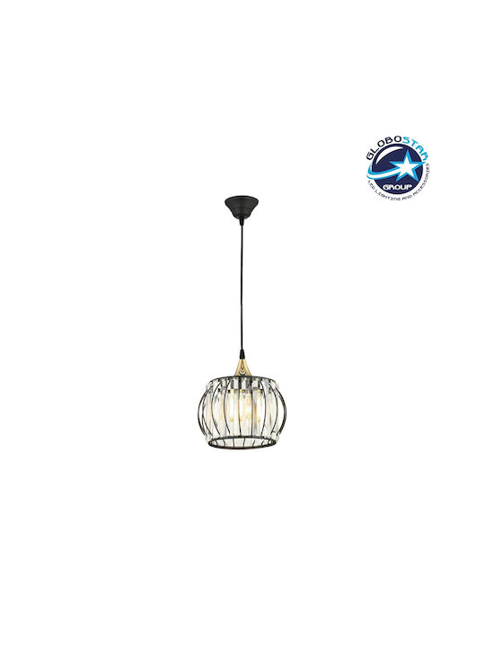 GloboStar Lucero Pendant Light Black Grid with Socket E27 16x16x70cm