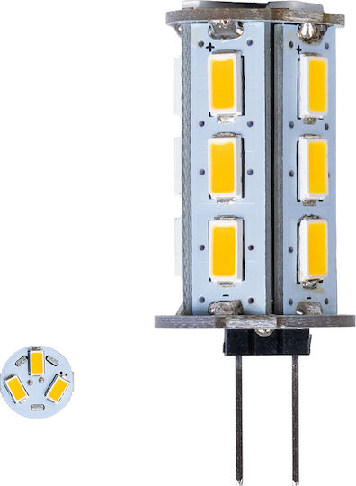 GloboStar LED Bulb 5W for Socket G4 Warm White 500lm Dimmable