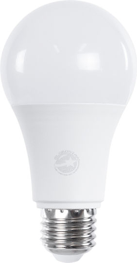 GloboStar LED-Lampe 10W 110mm für Fassung E27 und Form A60 Kühles Weiß 990lm Dimmbar