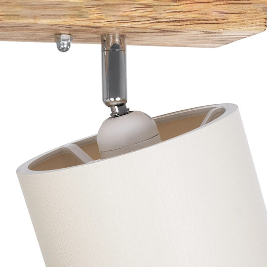 GloboStar Double Spot with Socket E27 in White Color