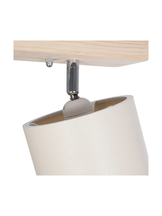 GloboStar Double Spot with Socket E27 in White Color
