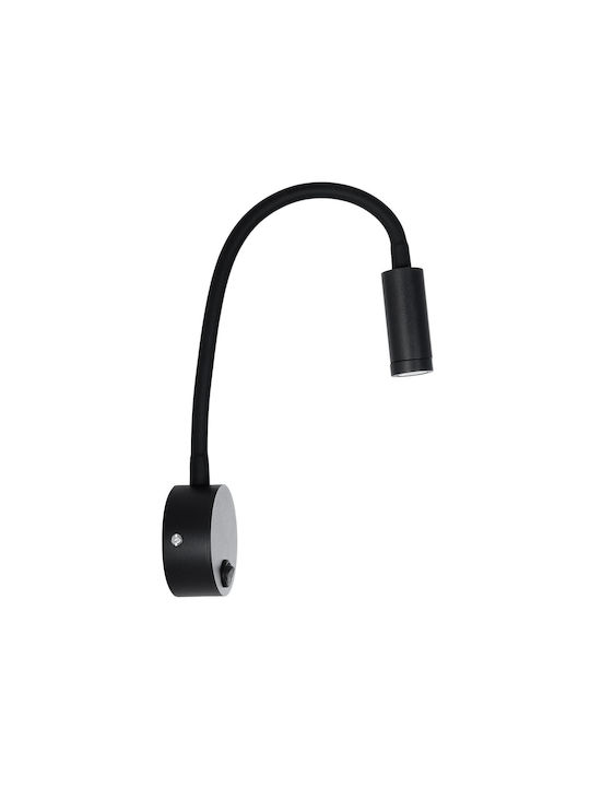 GloboStar Single LED Warm White Spot in Black Color