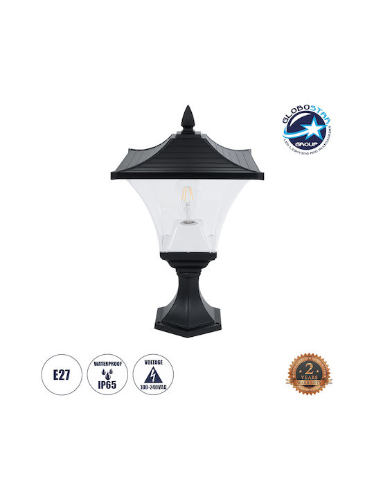 GloboStar Dirahio Outdoor Floor Lamp with Adjustable White Light IP65 for E27 Bulb Black