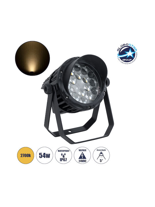 GloboStar Floodlight Outdoor Lighting LED Wall Washer 54W with Warm White Light IP67 White