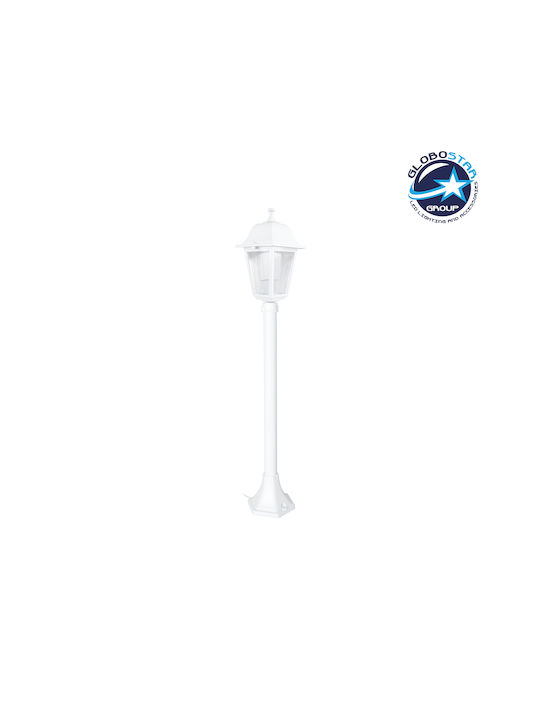 GloboStar Vitro Außenstehlampe für Außenbereich IP44 für E27 Lampenbirnensockel Weiß