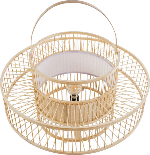 GloboStar Dekorative Lampe mit Fassung für E27 Lampe Beige