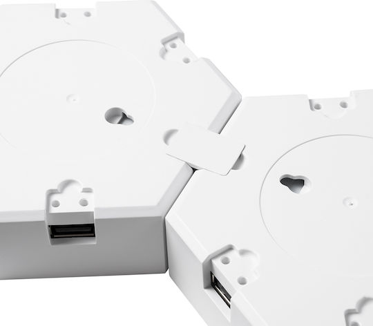 GloboStar Διακοσμητικό Φωτιστικό LED RGB Hexagon 10.5x10εκ.