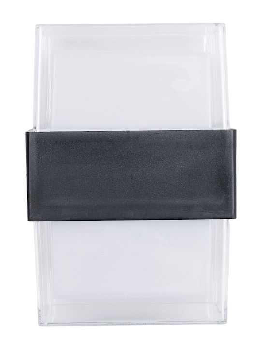GloboStar Empire Wall-Mounted Outdoor Spot Light LED IP65 10W with Warm White Light Double Beam