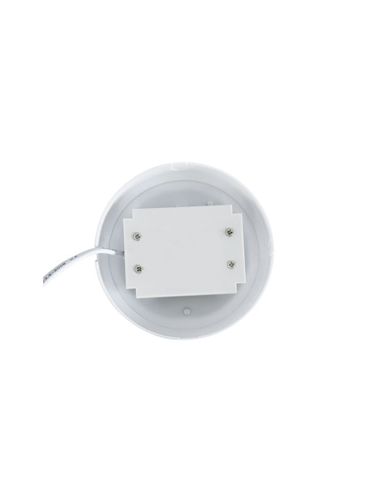 GloboStar Revano Επιτοίχια Εξωτερική Πλαφονιέρα LED IP54 12W με Θερμό Λευκό Φως