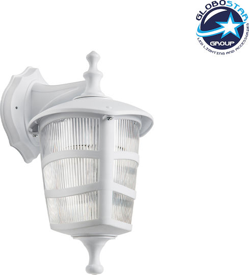 GloboStar Zardin Επιτοίχιο Εξωτερικό Φαναράκι E27 IP44 17x17x30εκ.