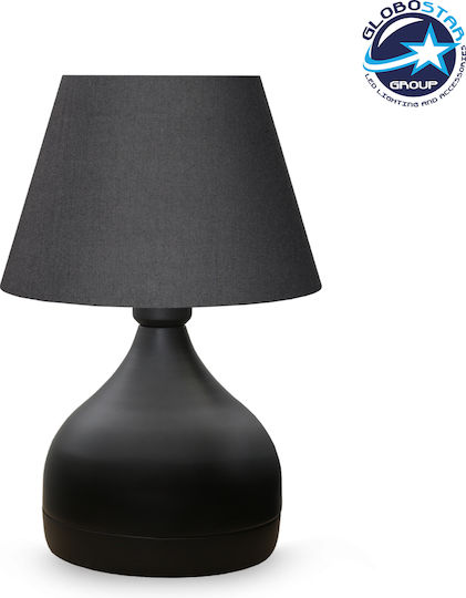 GloboStar Mickey Metal Table Lamp for Socket E27 with Black Shade and Base