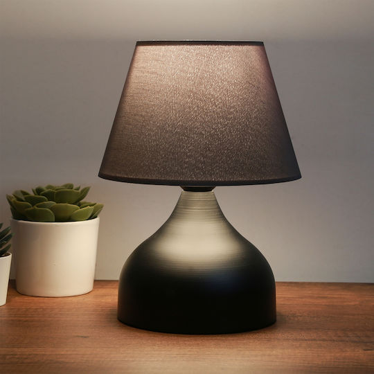 GloboStar Mickey Metal Table Lamp for Socket E27 with Black Shade and Base