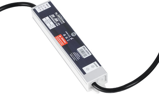 GloboStar Регулируемо Dimmable LED Захранване Водоустойчиво IP68 Мощност 36W с Изходно Напрежение 24V