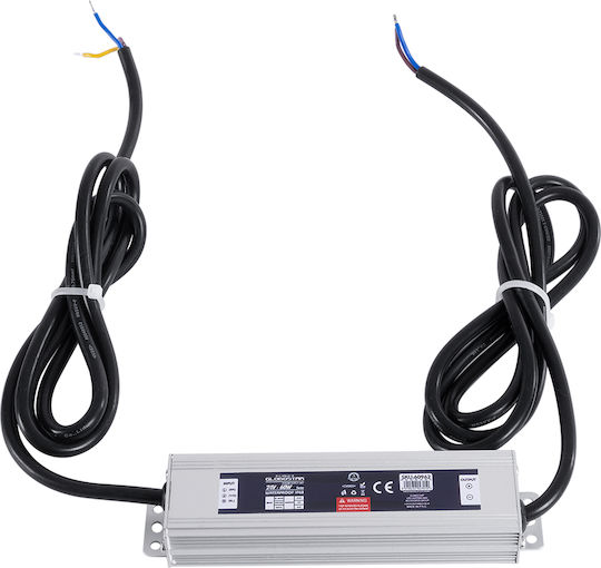 GloboStar Ρυθμιζόμενο Dimmable Τροφοδοτικό LED Στεγανό IP68 Ισχύος 60W με Τάση Εξόδου 24V