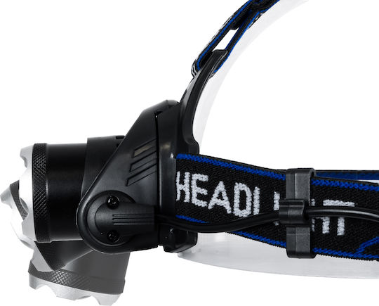 GloboStar Rechargeable Headlamp LED IP44 with Maximum Brightness 1800lm XML2-T6 100pcs Black