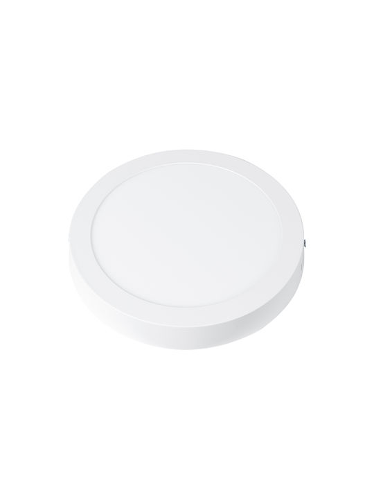 GloboStar Rund Draußen LED Panel 20W mit Warmes Weiß Licht 2700K