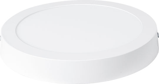 GloboStar Rund Draußen LED Panel 20W mit Warmes Weiß Licht 2700K