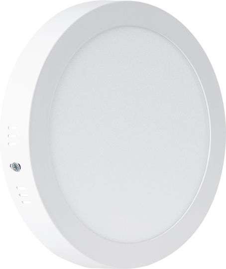 GloboStar Rund Draußen LED Panel 20W mit Warmes Weiß Licht 2700K
