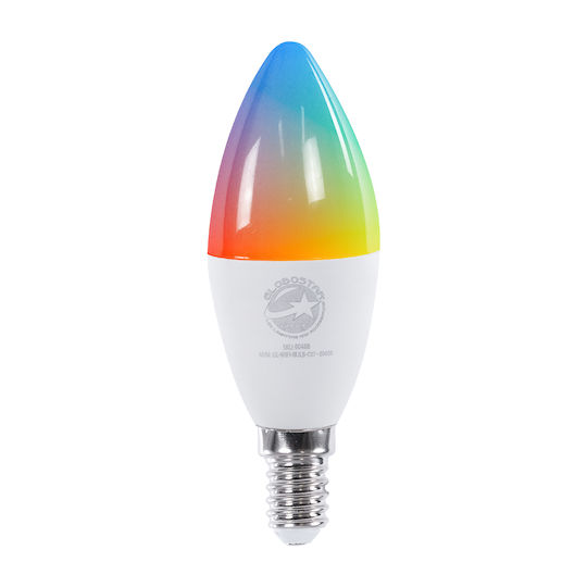 GloboStar Smart LED Bulb 5.5W for Socket E14 and Shape C37 Adjustable White 550lm Dimmable