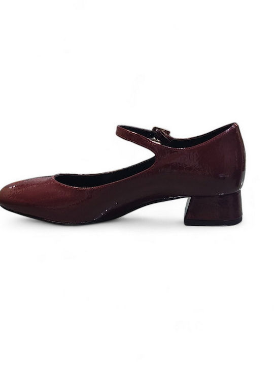 Patent Leather Ballerinas Burgundy