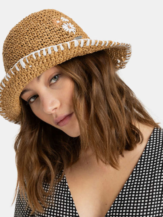 Roxy Wicker Women's Bucket Hat Spotless Sunnies Beige