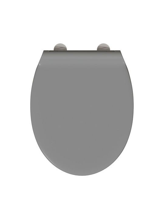 vidaXL Toilettenbrille Soft-Close Kunststoff Gray